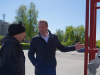В Кемерове устанавливают новую стелу с часами и Доску почёта на улице 40 лет Октября