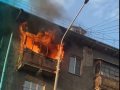 Жилой дом полыхал в Куйбышевском районе Новокузнецка