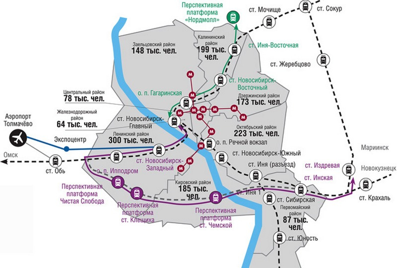 Железная дорога карта новосибирск - 83 фото