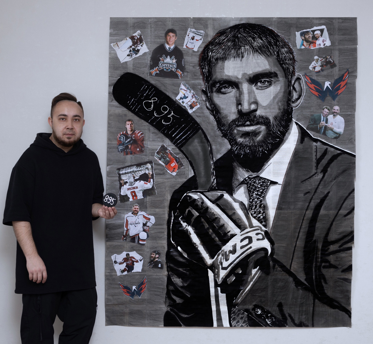 Художник из Прокопьевска приготовил подарок Александру Овечкину