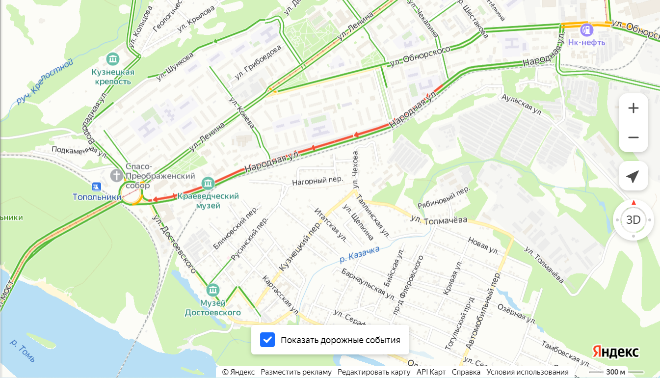 Народная улица новосибирск карта